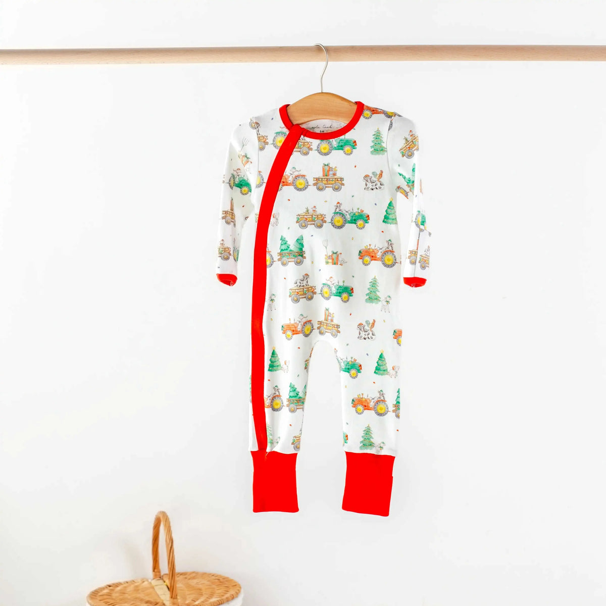 Moo-y Christmas Organic Cotton Christmas Kids Pajamas Eco My Home Pajama Set Nola Tawk ecomyhome.store United States