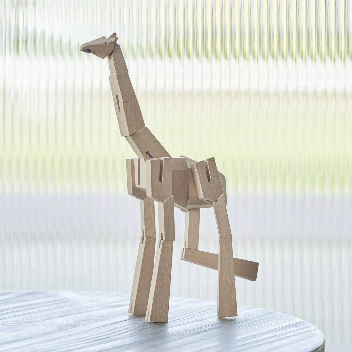 Morphits® Modern Wooden Giraffe Decor – Interactive Puzzle & Art Piece