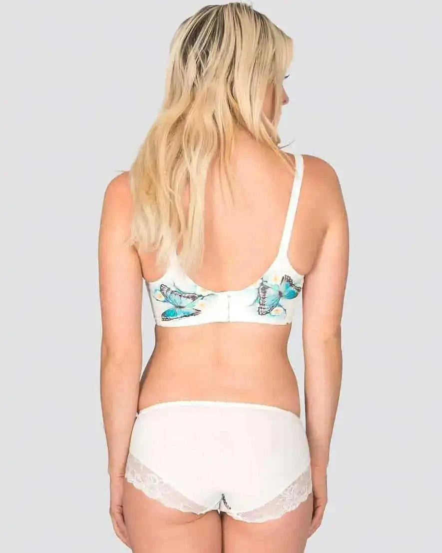 Morpho - Bendable Wire Silk & Organic Cotton Bra Eco My Home Bras Salty Season LLC ecomyhome.store United States