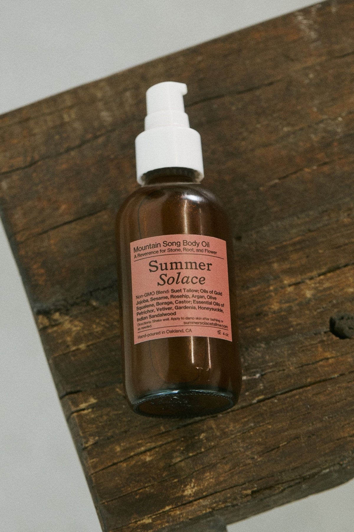 Mountain Song Tallow Body & Hair Oil | Petrichor, Gardenia, Honeysuckle