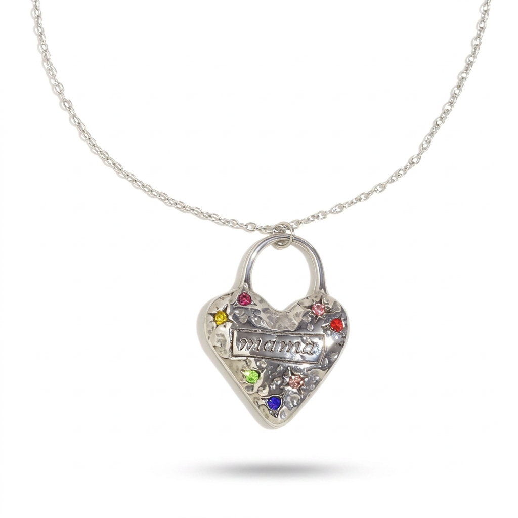 Cherished Gold Zircon Heart Necklace