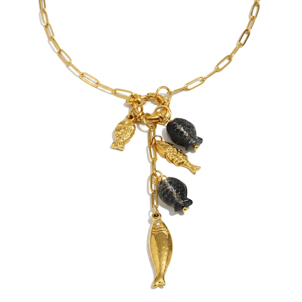 Divine Gold Sun Charm Necklace