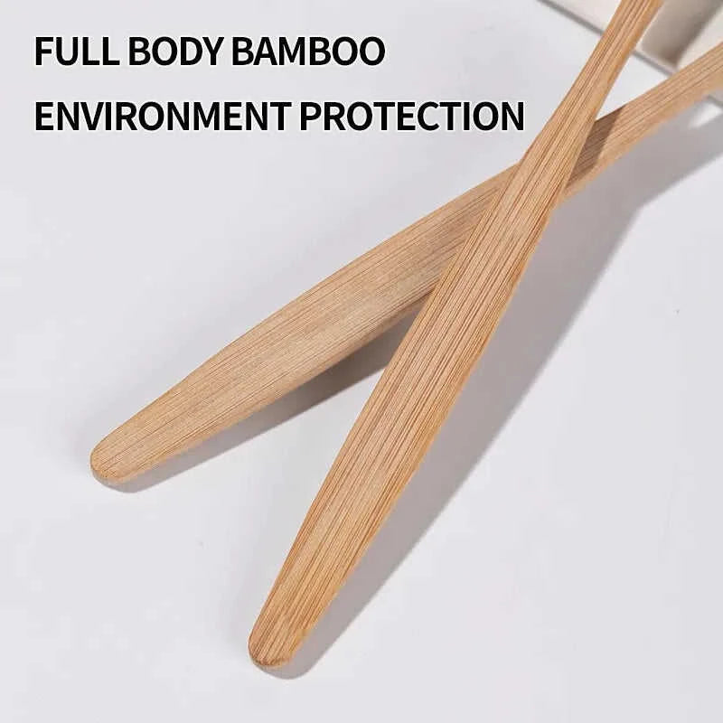 Natural Bamboo Toothbrush Set (10-Pack) Eco My Home  Natural Toothbrush ecomyhome.store United States