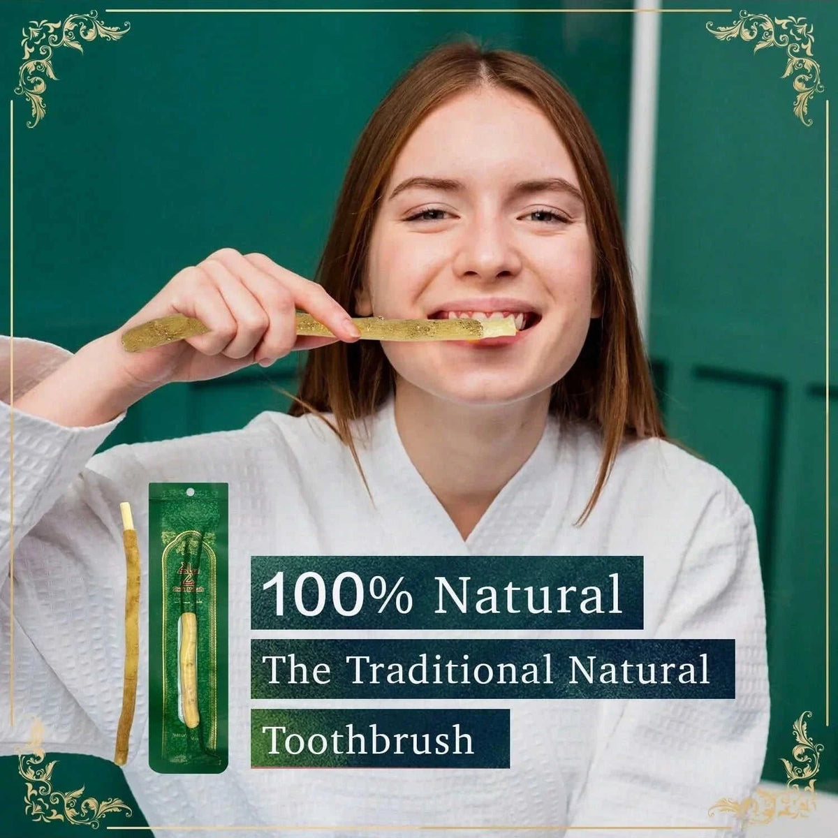 Natural Branch Miswak Toothbrush Stick Eco My Home  Natural Toothbrush ecomyhome.store United States