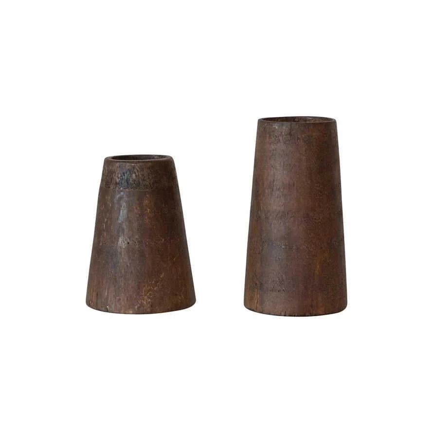 Natural Found Wood Vase Eco My Home Decorative Vases White Cliff Studio ecomyhome.store United States