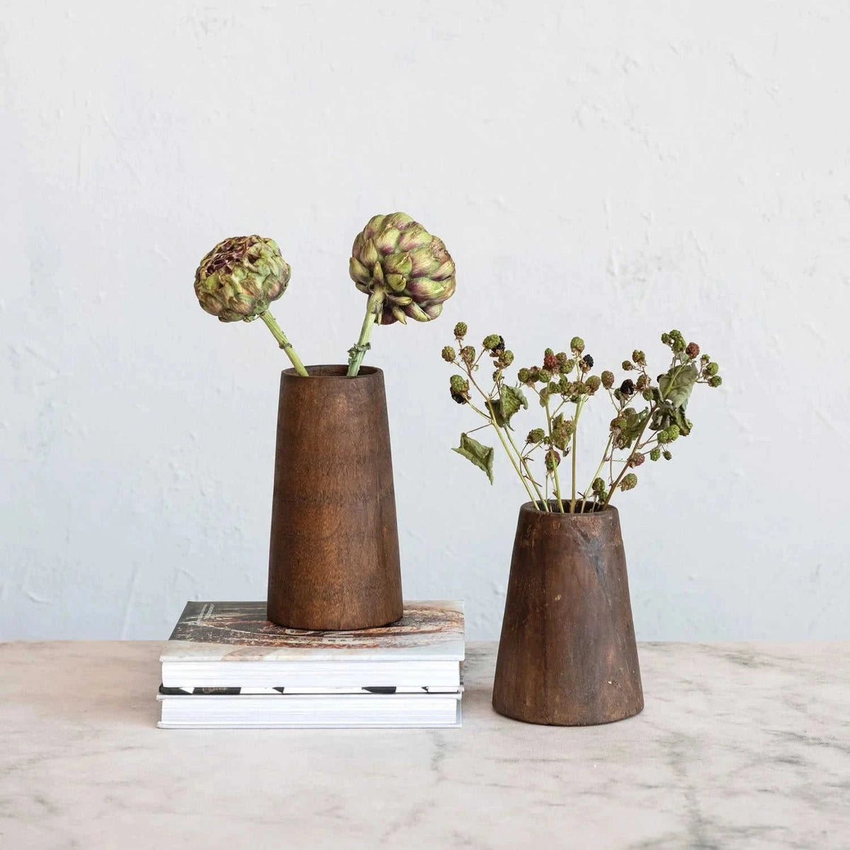 Natural Found Wood Vase Eco My Home Decorative Vases White Cliff Studio ecomyhome.store United States