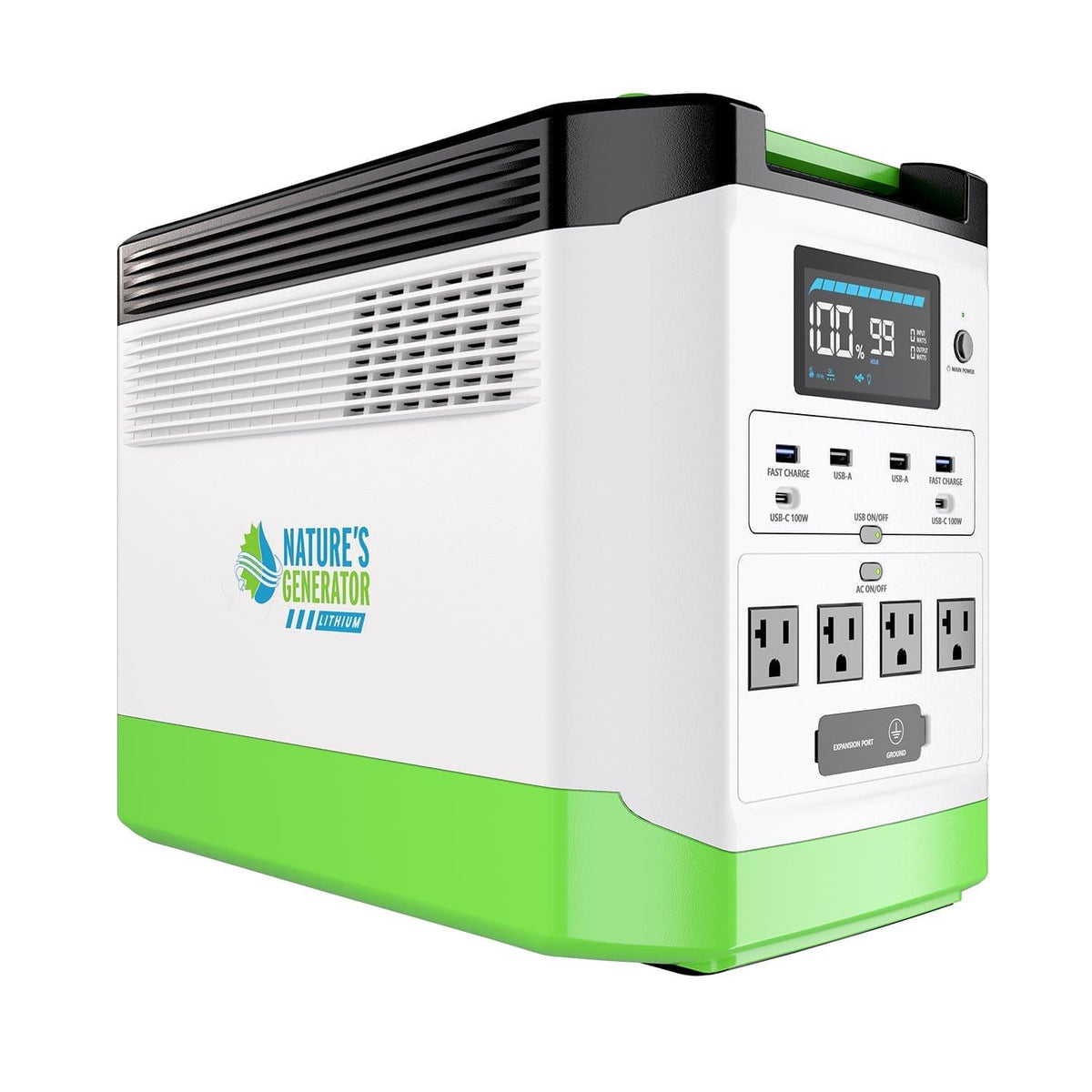 High Capacity Lithium 1800 Solar Generator and Transfer Switch