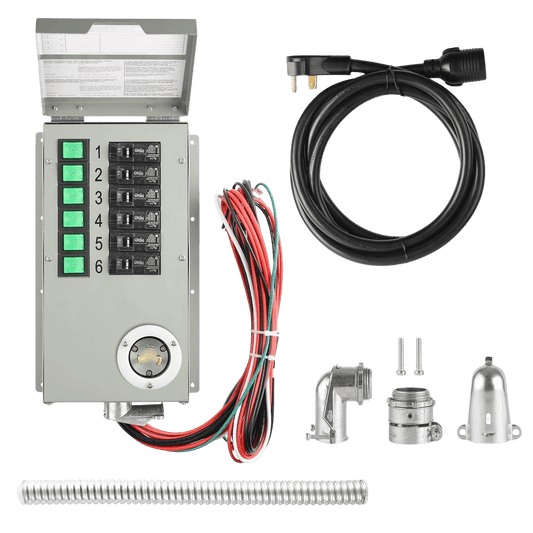 120V 30A 6-Circuit Non-Automatic Transfer Switch
