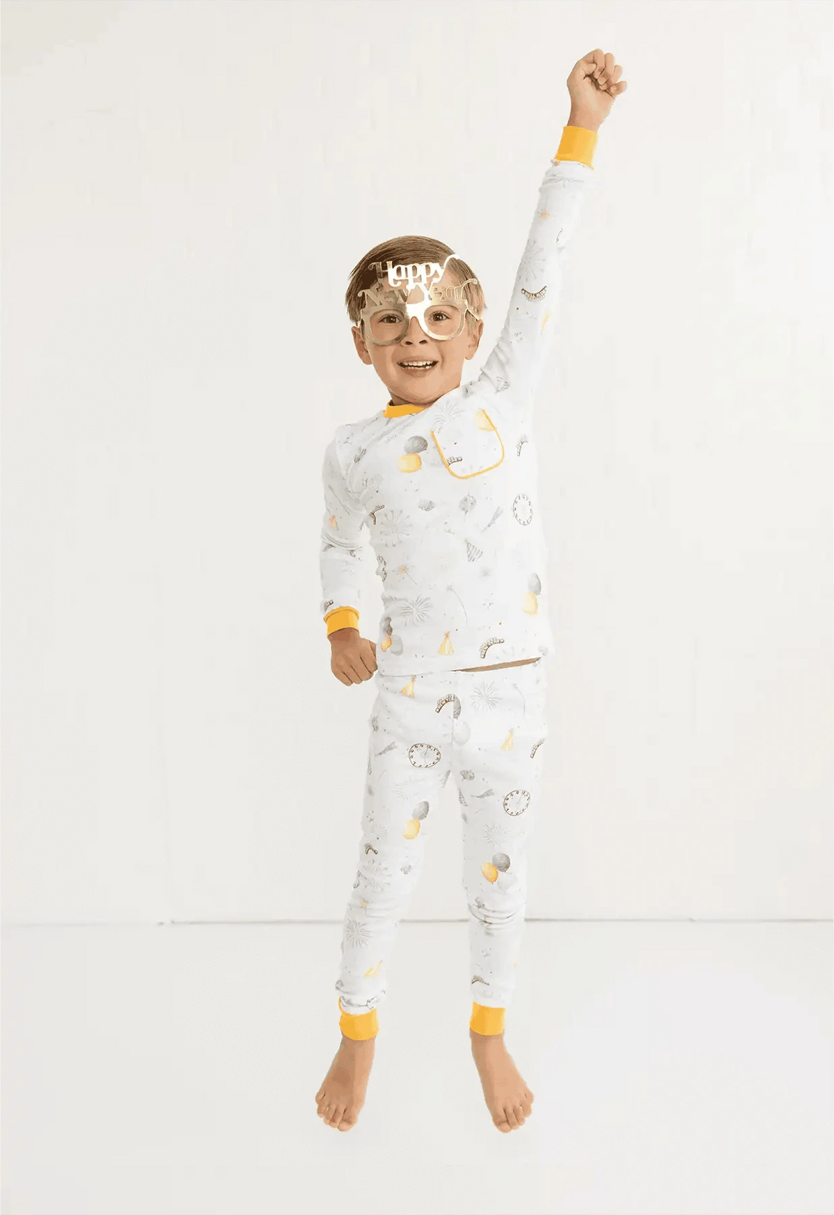 New Year's Eve Organic Cotton Kids Pajamas Eco My Home Pajama Set Nola Tawk ecomyhome.store United States