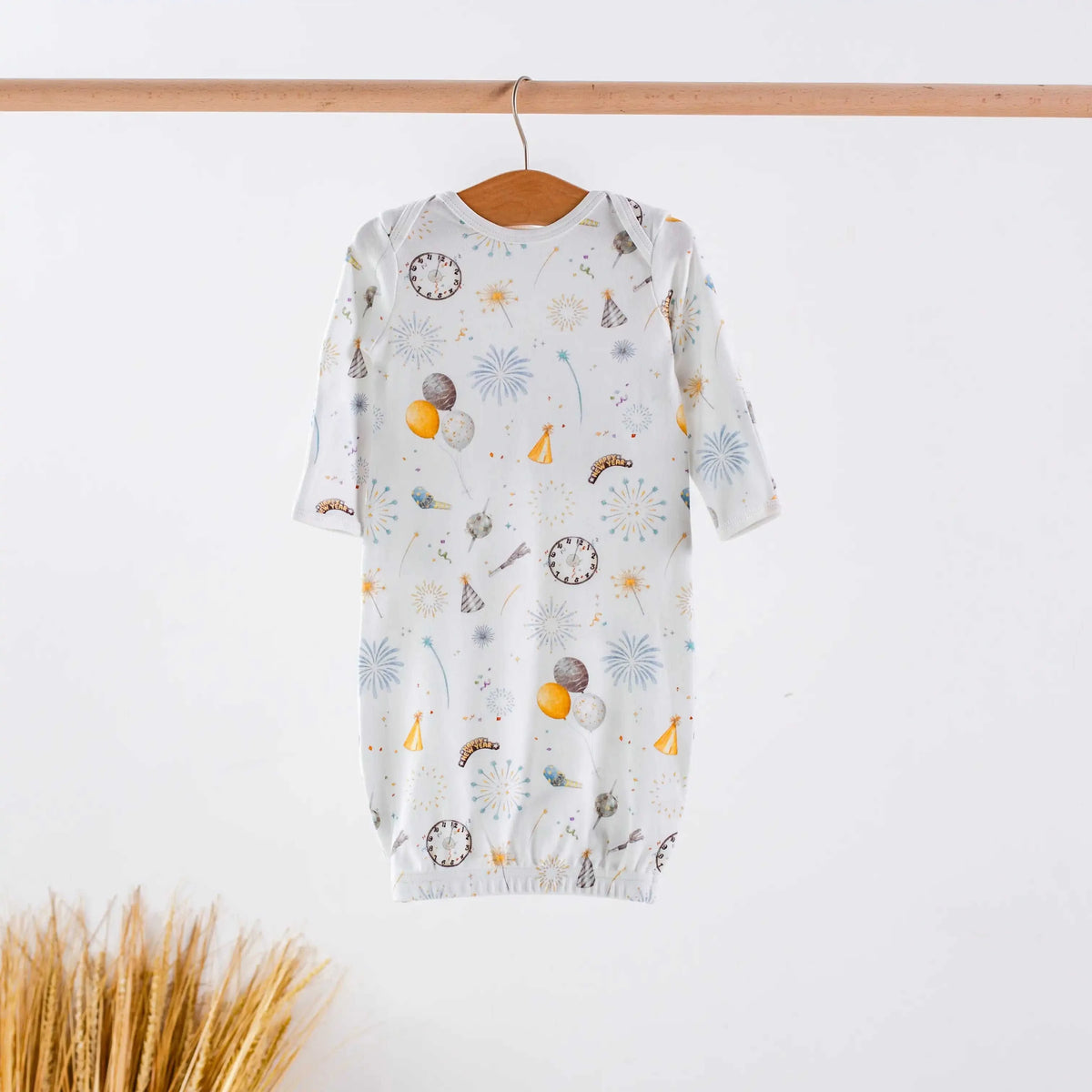 New Year's Eve Organic Cotton Kids Pajamas Eco My Home Pajama Set Nola Tawk ecomyhome.store United States