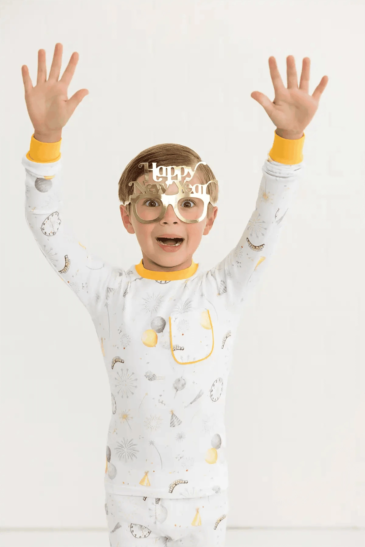 New Year's Eve Organic Cotton Kids Pajamas Eco My Home Pajama Set Nola Tawk ecomyhome.store United States