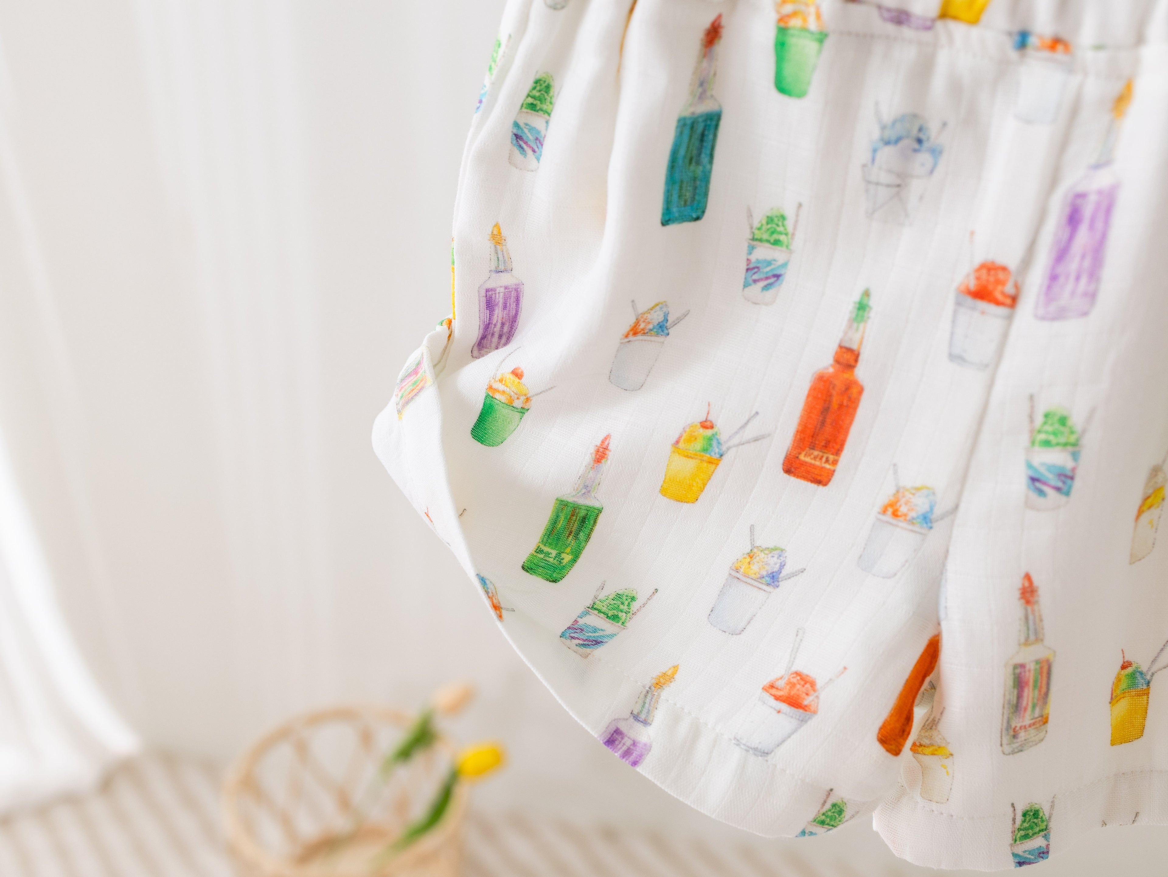 Sugar, Ice, & Everything Nice Organic Muslin Shorts