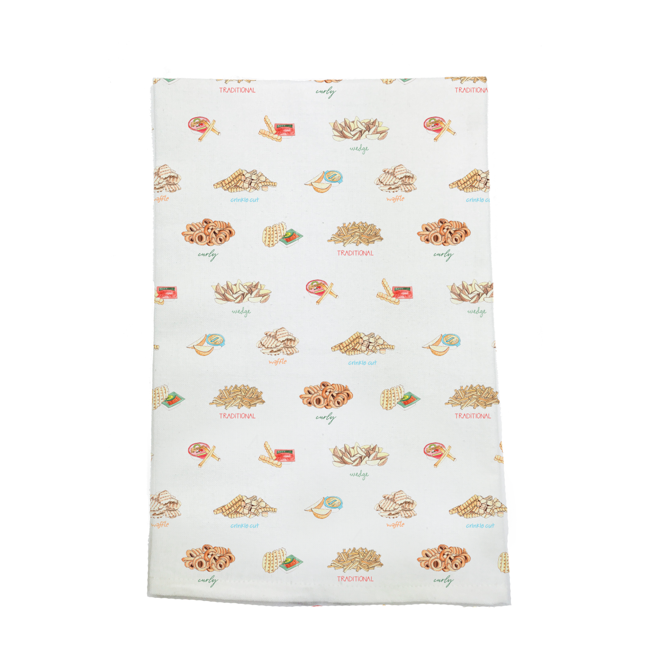 Know Your French Fries Organic Cotton Kitchen Towel