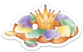 King Cake Die Cut Stickers