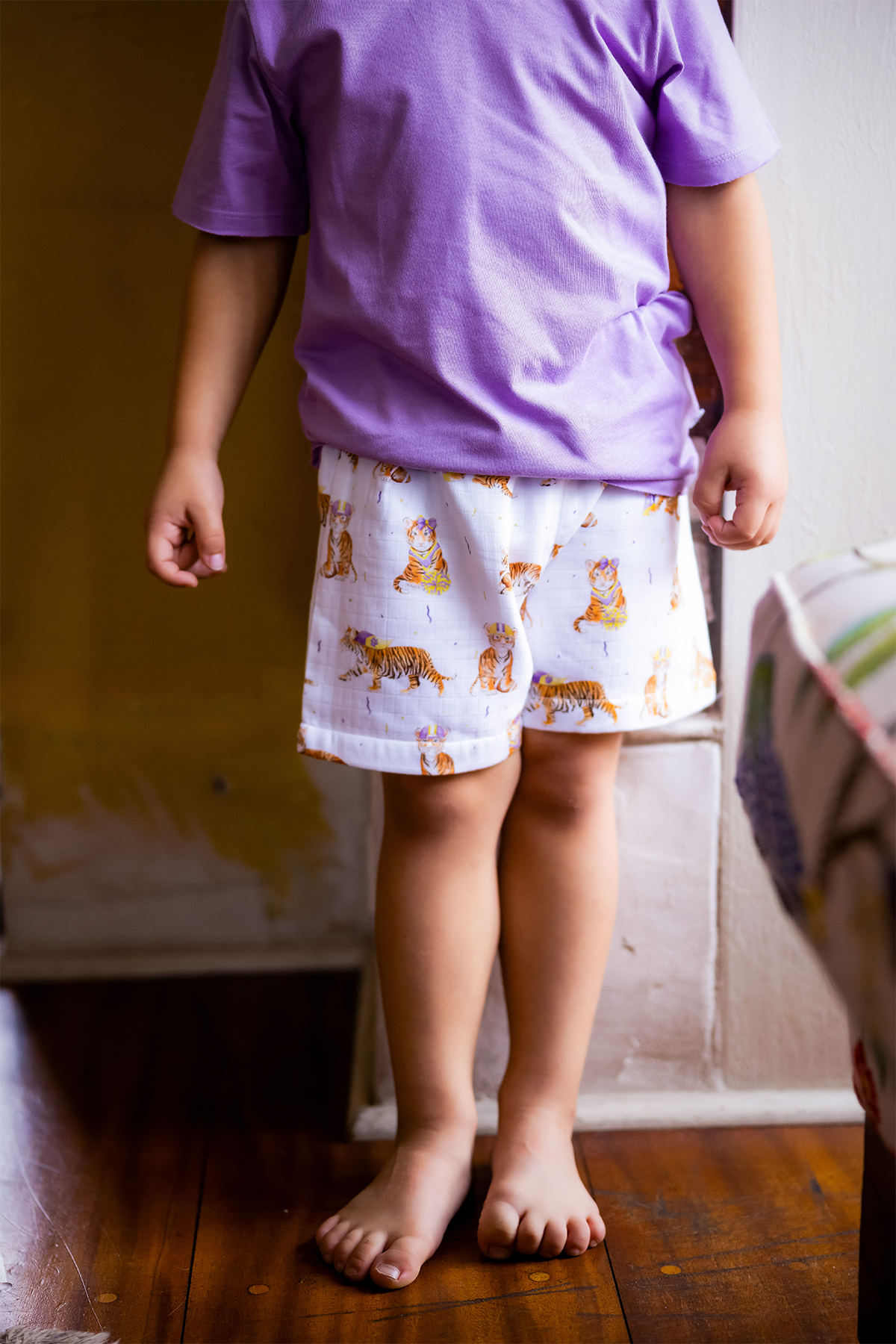 MVC: Louisiana Tigers Organic Muslin Shorts