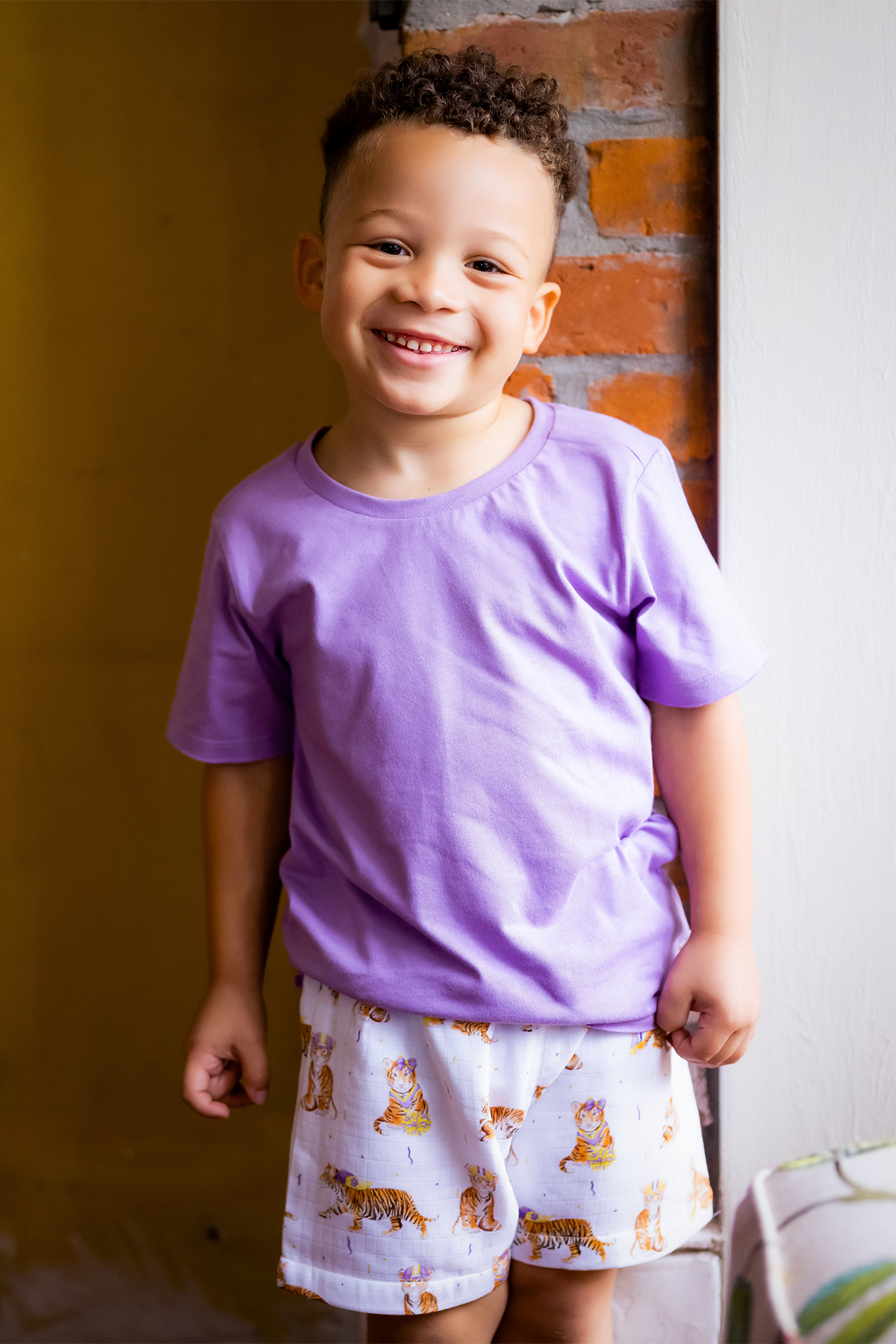 MVC: Louisiana Tigers Organic Muslin Shorts