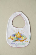 My First King Cake Organic Cotton Baby Bib