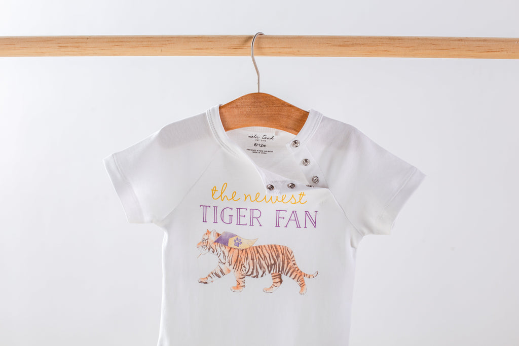 The Newest Tiger Fan Organic Cotton Baby Onesie