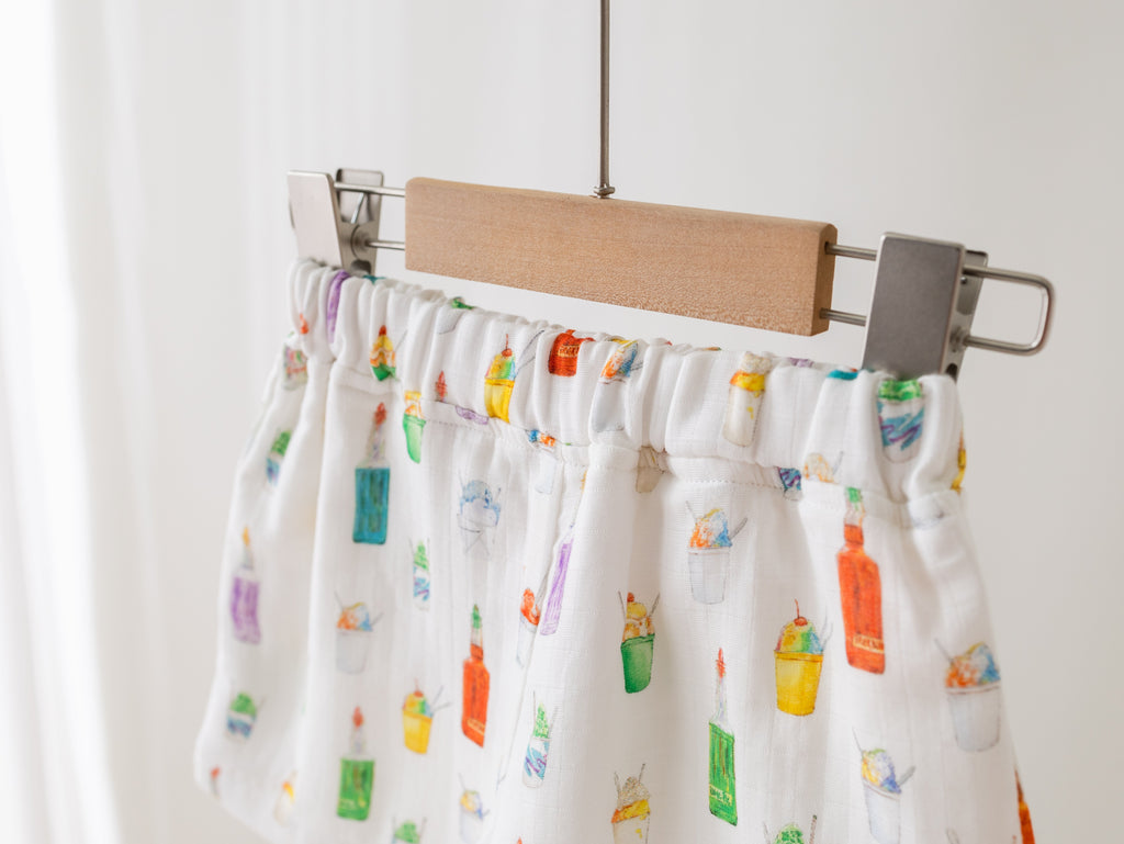 Sugar, Ice, & Everything Nice Organic Muslin Shorts