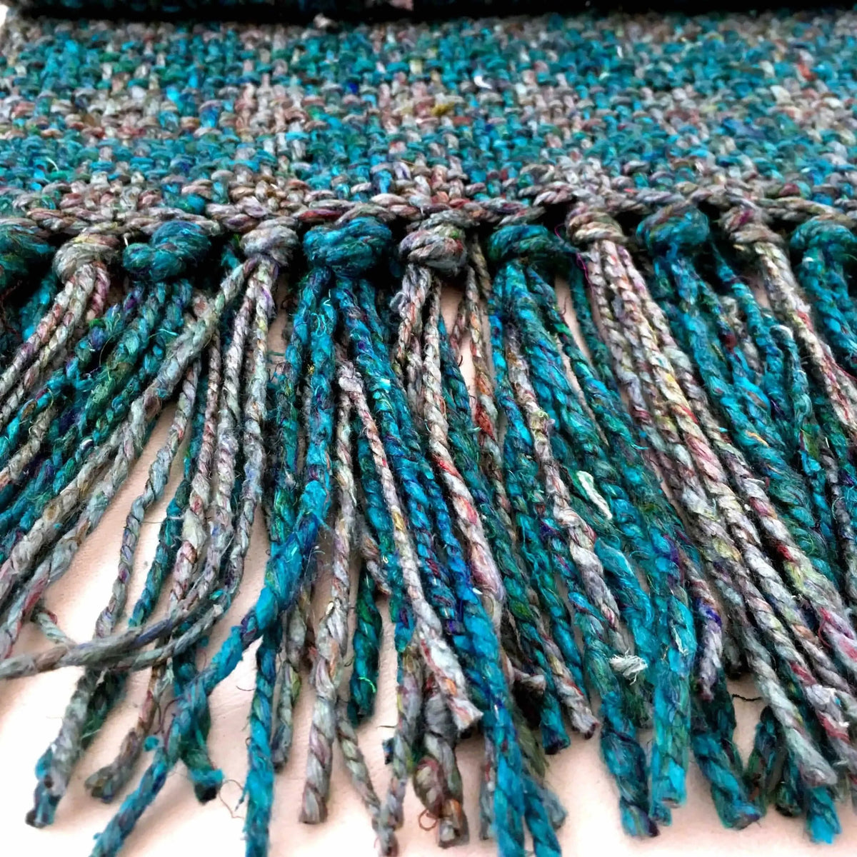 Ocean Storm Tweed Scarf Weaving Kit Eco My Home Kits Darn Good Yarn ecomyhome.store United States