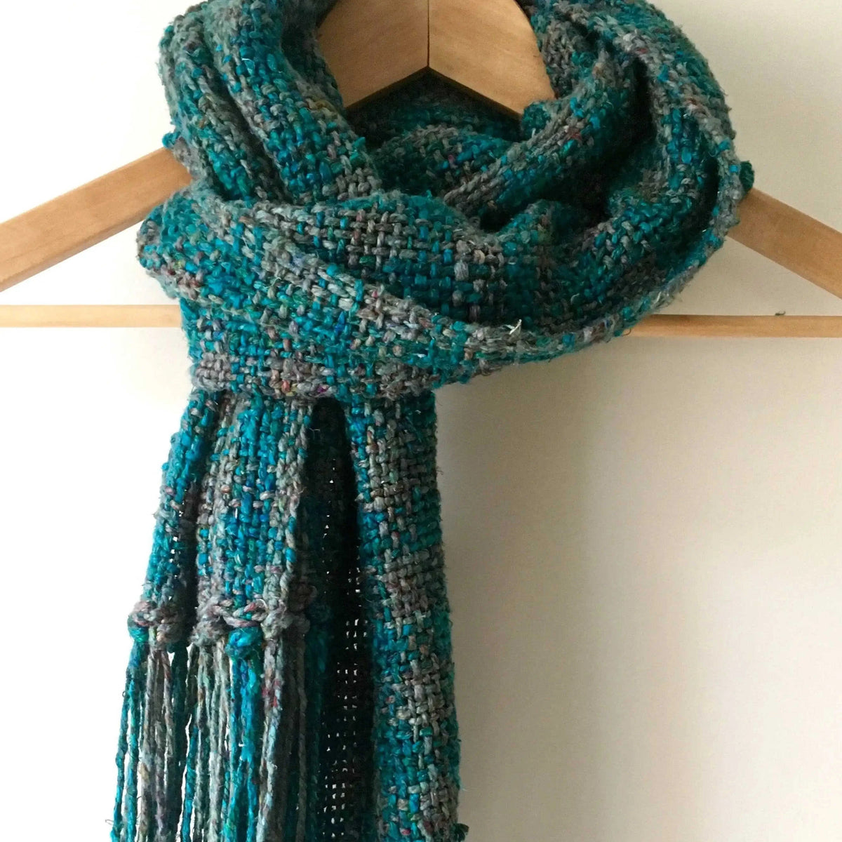 Ocean Storm Tweed Scarf Weaving Kit Eco My Home Kits Darn Good Yarn ecomyhome.store United States