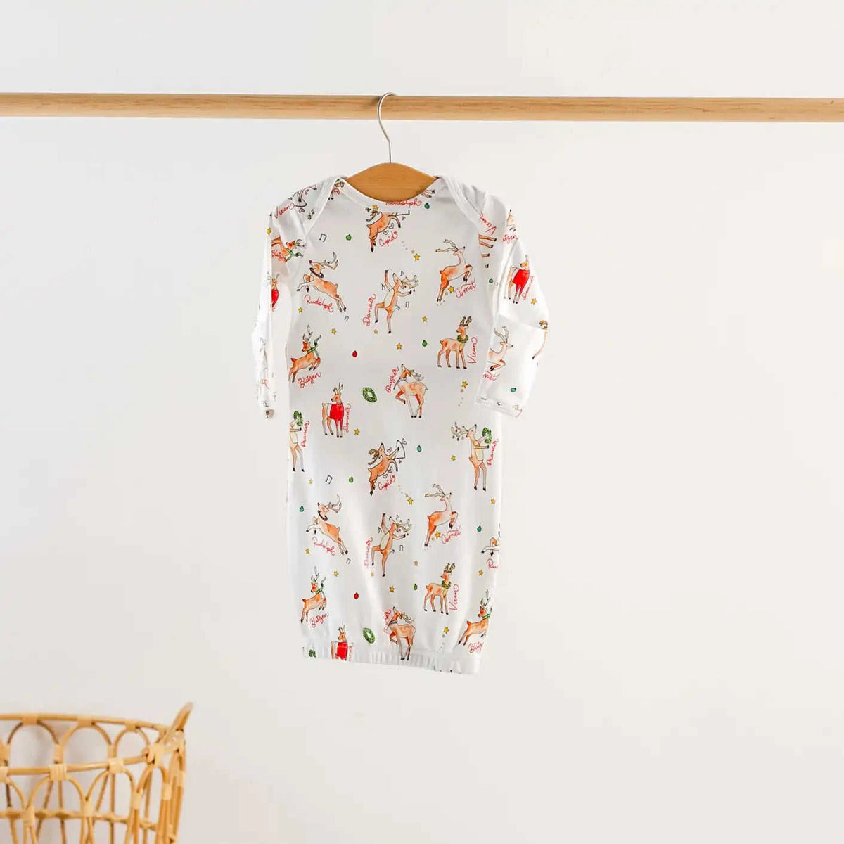 Oh Deer, Christmas is Here! Organic Cotton Pajama Set Eco My Home Pajama Set Nola Tawk ecomyhome.store United States