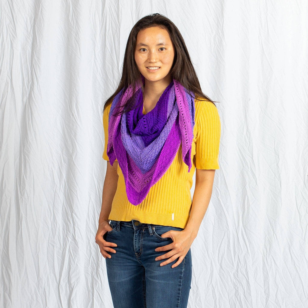 Ombre Stitch Sampler Shawl Pattern