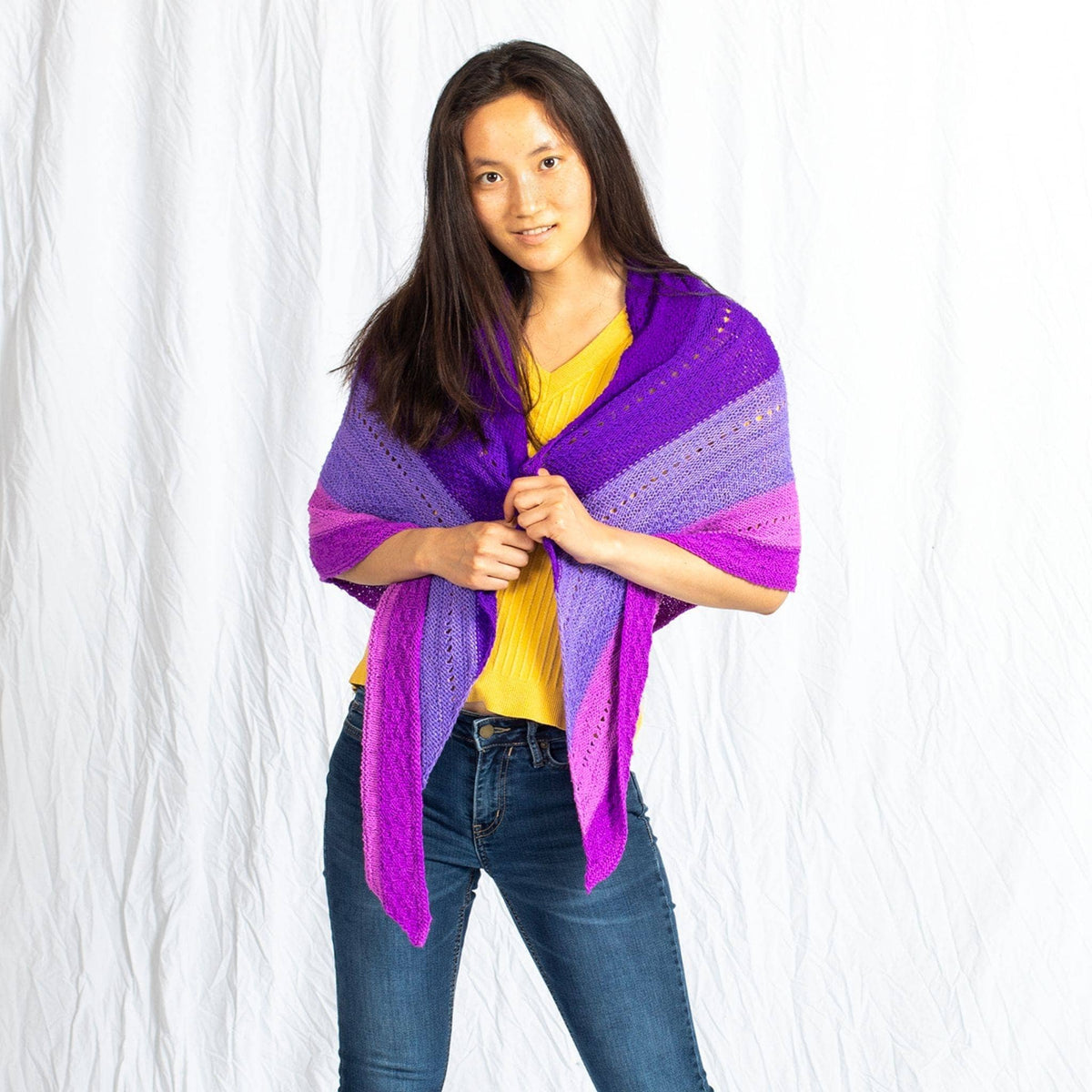 Ombre Stitch Sampler Shawl Pattern