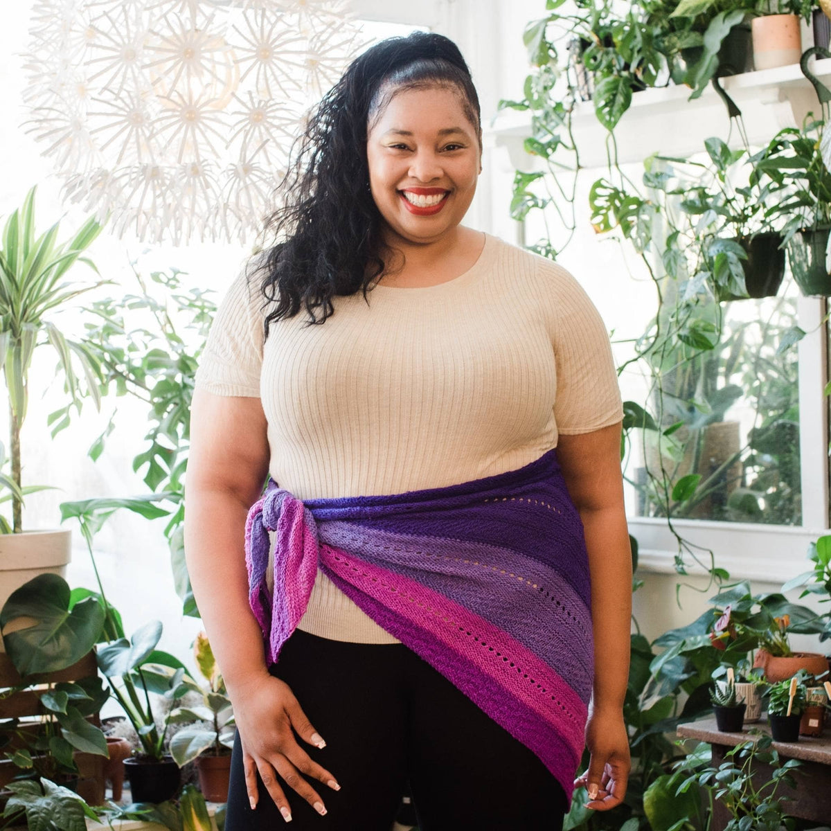 Ombre Stitch Sampler Shawl Pattern