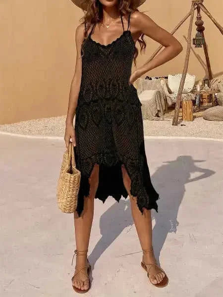 Openwork Cover-Up Dress Boho Chic Eco My Home  Salty Season LLC ecomyhome.store United States