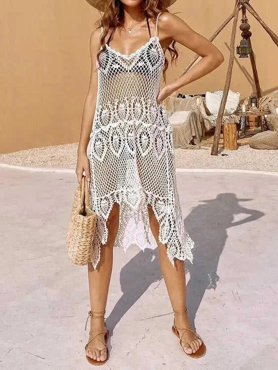 Openwork Cover-Up Dress Boho Chic Eco My Home  Salty Season LLC ecomyhome.store United States