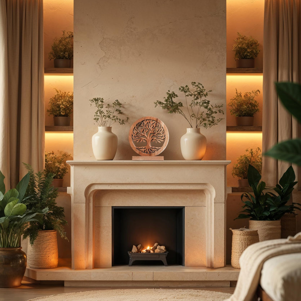 Cloverly Tree of Life Wooden Sculpture – Handmade Decorative Art | Decozen Luxe