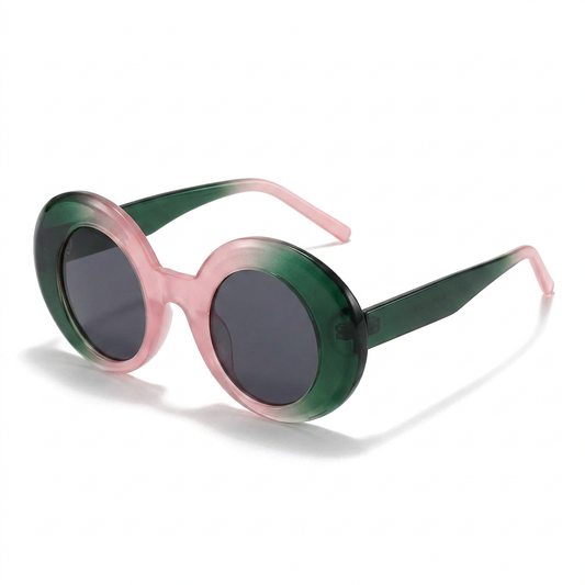 Daring Plastic Round Sunglasses