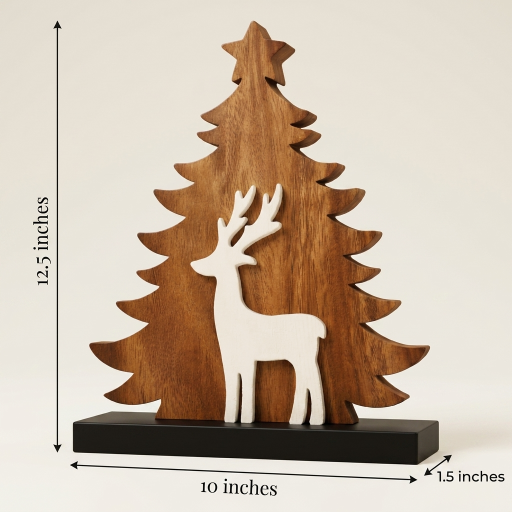 Wooden Christmas Tree – Evergreen Grace, Acacia