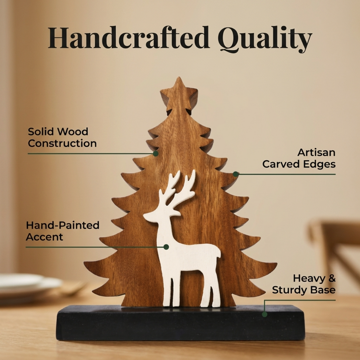 Wooden Christmas Tree – Evergreen Grace, Acacia