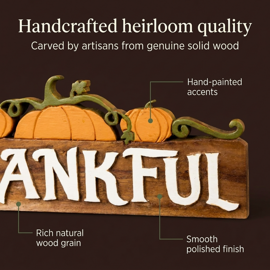 Handmade Wooden Sculpture – Rustic Wood Sculpture | Handcrafted Acacia Wood Decor