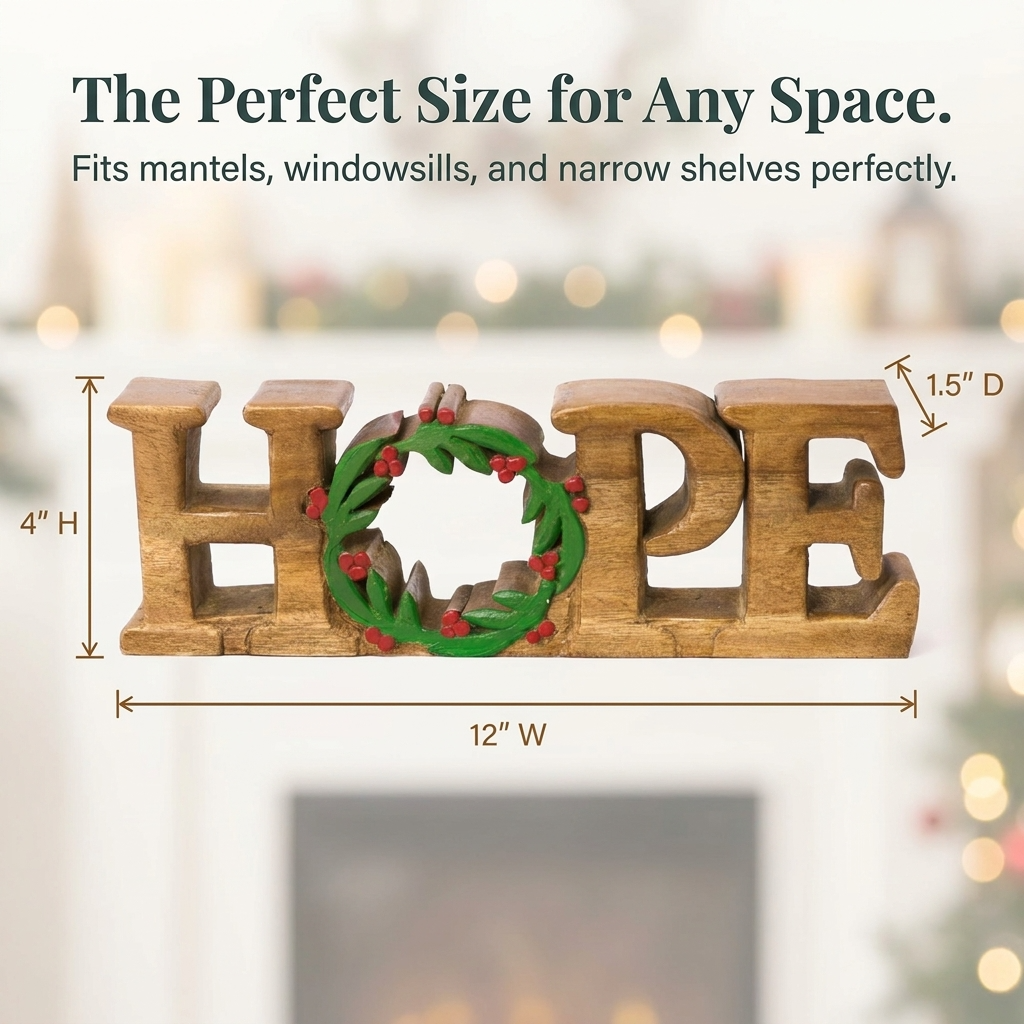 Wooden Hope Sculpture – Endless Hope, Acacia Wood