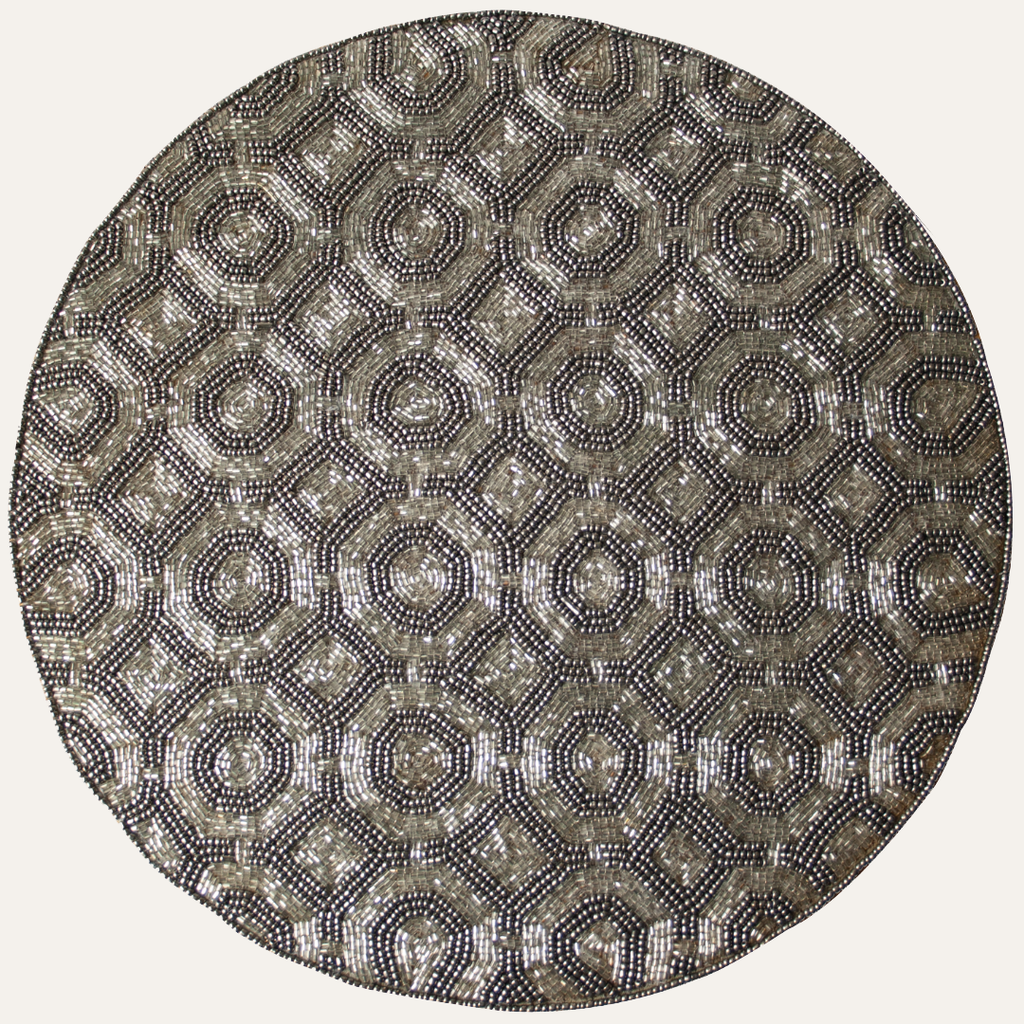 Steinbach Grace Beaded Placemats - Decorative Dining Table Décor 14 inch