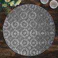 Adella Bloom Beaded Placemats - Decorative Dining Table Décor 14 inch