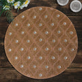 Clement Meadow – Beaded Placemats, The Clement Collection Artistic Decorative Dining Table Décor 14 inch