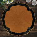 Amber Noir – Beaded Placemats in Warm Copper and Black, Heat Resistant Dining Table Décor 14 inch