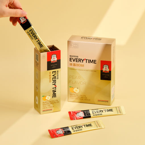 [Jung Kwan Jang] Korean Red Ginseng Extract Every Time PEAR FLAVOR (10ml*20 Sticks)
