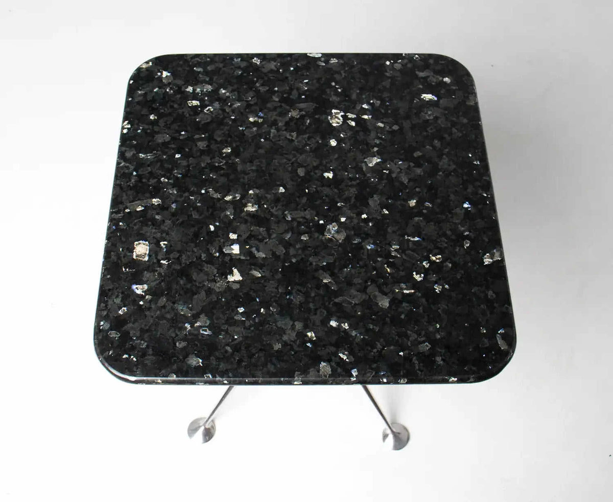 Rare Alexander Girard Side Table in Blue Pearl Granite for Herman Miller Eco My Home Console Table Hobbs Modern ecomyhome.store United States