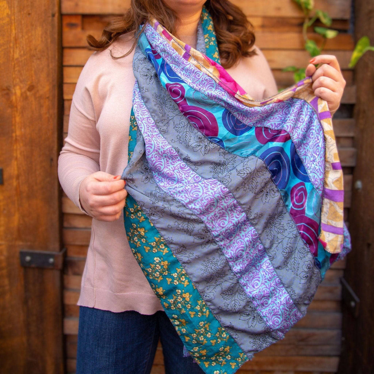 The Original Medley Scarf. ♻️ Made from Sari -Saree Magic