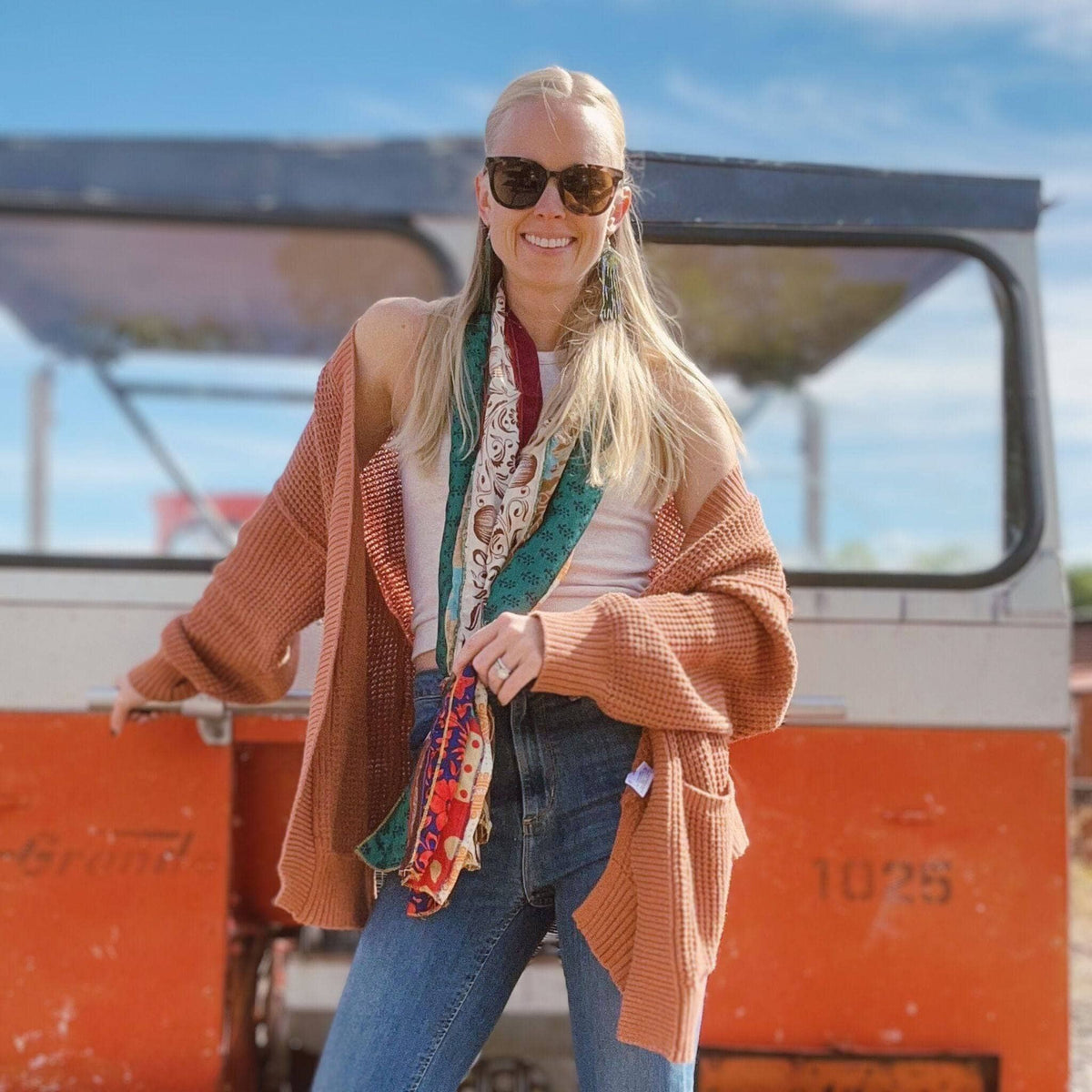 The Original Medley Scarf. ♻️ Made from Sari -Saree Magic