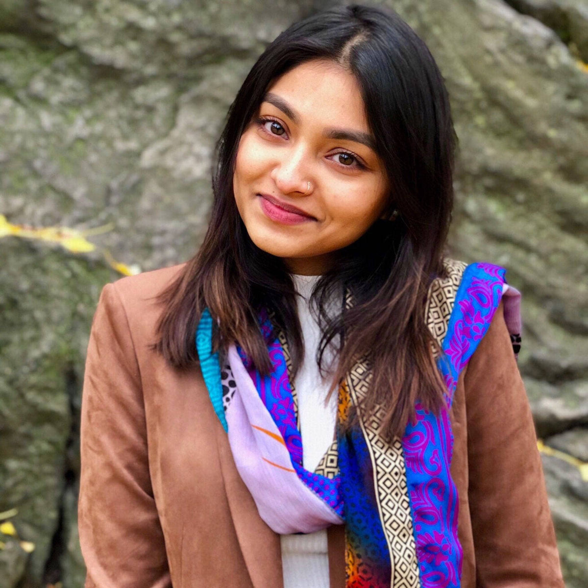 The Original Medley Scarf. ♻️ Made from Sari -Saree Magic