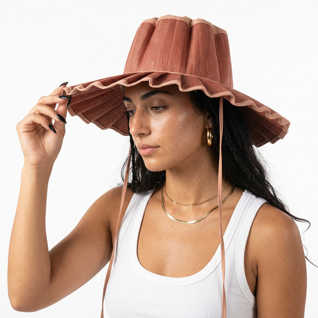 Limitless Straw Pleated Sun Hat