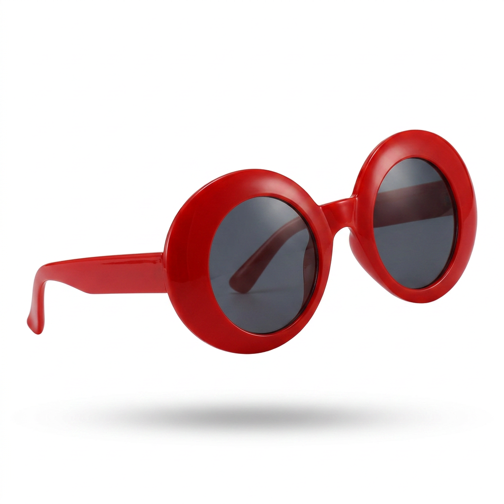 Daring Plastic Round Sunglasses