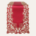 Crimson Glow – Burgundy Gold Table Runner, Granada Collection Elegant Home Accent 14*108 inch
