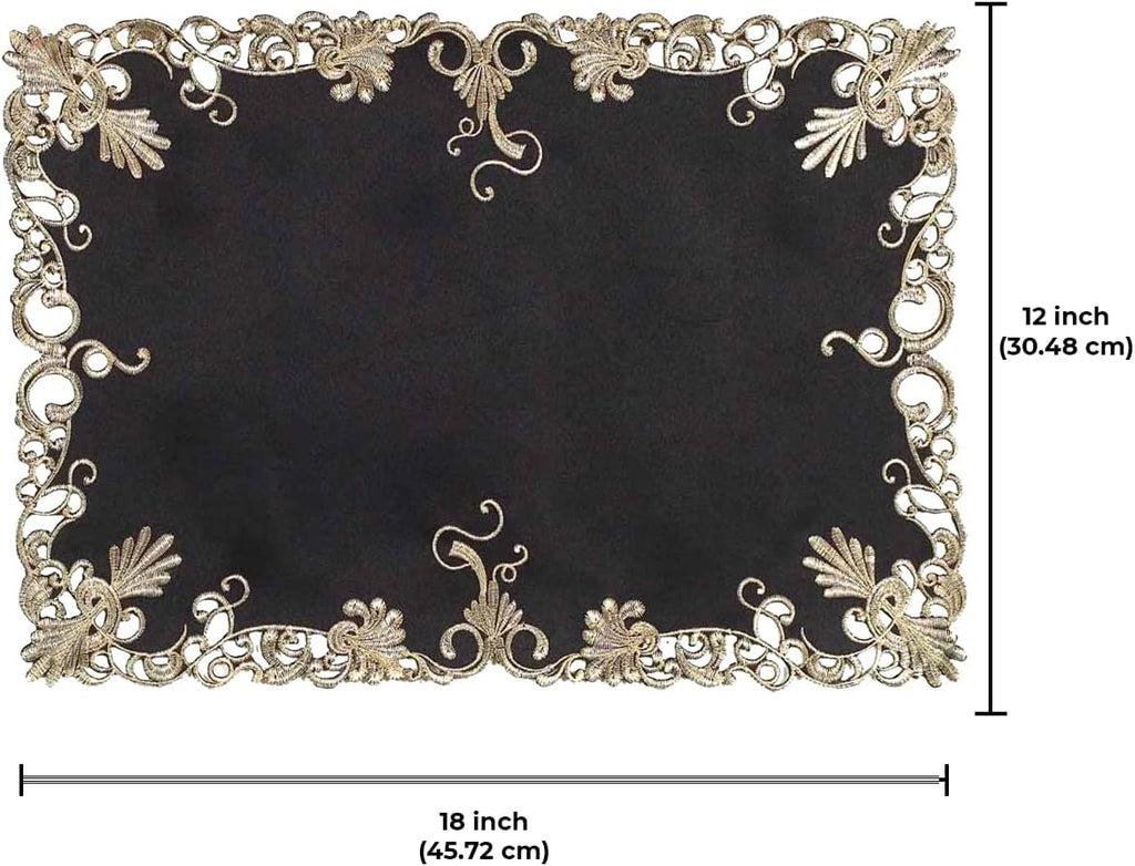 Black Gold Table Placemats - Chantelle Collection